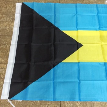 venta al por mayor a prueba de calor 3x5 pies ondeando la bandera nacional de bahamas