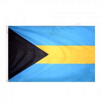 Großhandel hochwertige Polyester Bahama Flagge
