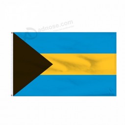Wholesale cusotm High Quality Polyester Bahamas Country Flag