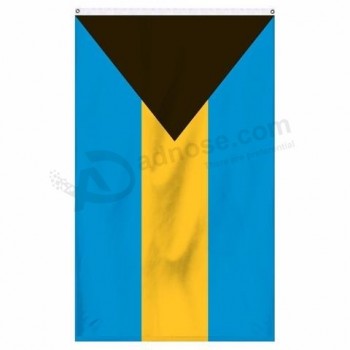 Hot Selling All Country Logo National 3x5ft Big Flag Polyester National Bahamas Flags