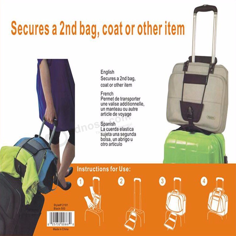 旅行配件-弹性行李带-手推车-皮带-手提箱-旅行袋固定-皮带可调节的安全包装（2）