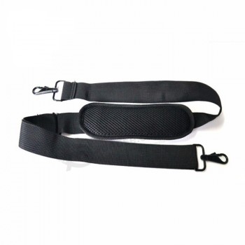 Black Replacement Shoulder Swivel Hook Luggage Travel Bag Strap with custom printing hardside luggage straps