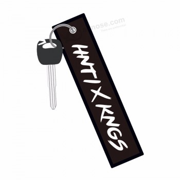 chaveiro personalizado keytag bordado