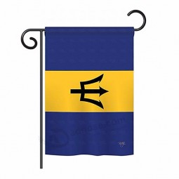 bandera de jardín de barbados de poliéster de doble cara