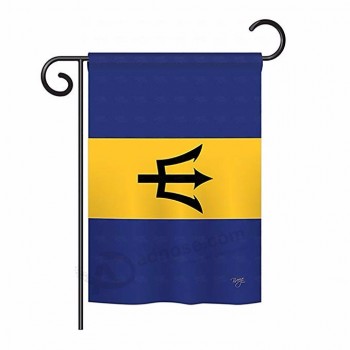 doppelseitiger Druck Polyester Barbados Garten Flagge