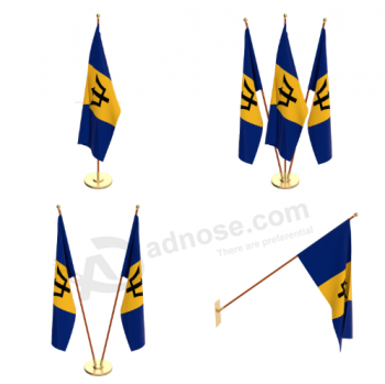 factory custom polyester barbados country desk flag