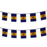 tecido decorativo para festa pendurado corda país barbados bandeira bunting