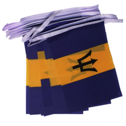 barbados national country bunting flag barbados string banner