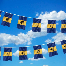 Mini Polyester dekorative Barbados Bunting Banner Flagge