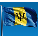 프로모션 바베이도스 국기 폴리 에스테르 직물 국기