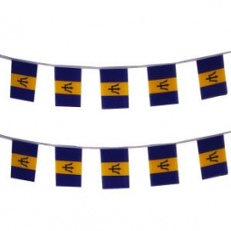 Promotional Barbados Bunting Flag polyester Barbados String Flag