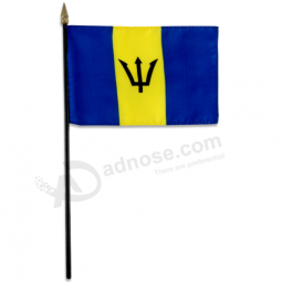 Custom Barbados national handheld flag for decoration
