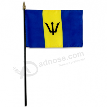 Custom Barbados national handheld flag for decoration