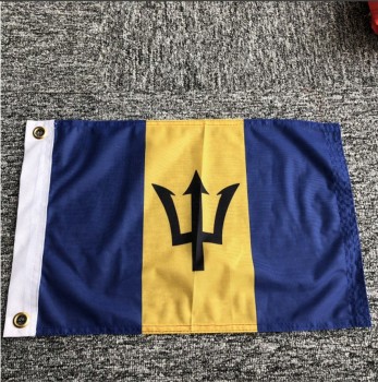 нестандартный размер вязаный полиэстер барбадос баннер флаг