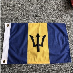aangepaste maat gebreide polyester barbados banner vlag