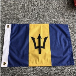 custom size knitted polyester barbados banner flag