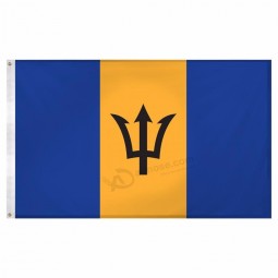 impresión digital tela de poliéster país bandera de barbados