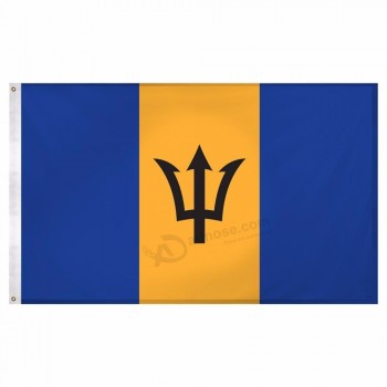 impresión digital tela de poliéster país bandera de barbados