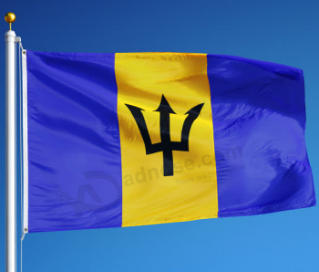 Barbados-Staatsflagge fahnenschwarze Farbe Barbados-Flaggenpolyester