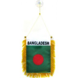 mini banner bangladesh 6 '' x 4 '' - pennant bangladeshi 15 x 10 cm - mini stendardi ventosa 4x6 pollici