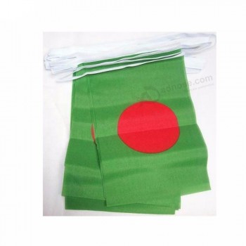 Bandeira de estereo produtos promocionais bangladesh país bunting bandeira corda bandeira