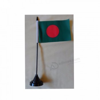 bandera de mesa de escritorio de bangladesh de alta calidad personalizada al por mayor