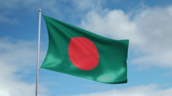 precio al por mayor 3x5ft poliéster bandera de bangladesh