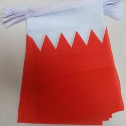 Decorative Mini Polyester Bahrain Bunting Banner Flag
