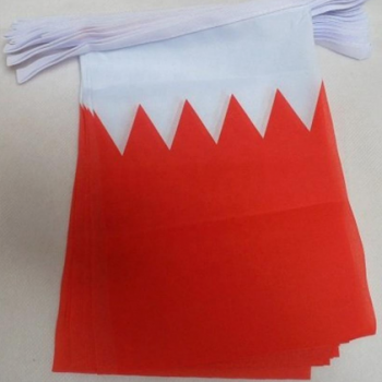 bandeira de bandeira de estamenha do bahrain mini poliéster decorativo