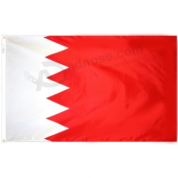 Gewebematerial 3x5 nationales Land Bahrain-Markierungsfahnendrucken