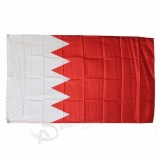 Double stitching 3x5ft Bahrain country flag for national day