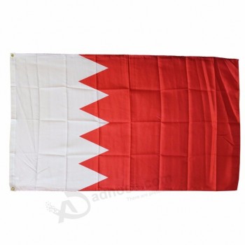 bandeira de país de costura dupla 3x5ft bahrain para o dia nacional