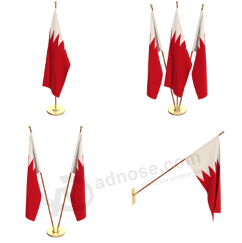 lados dobles mini bandera de escritorio nacional de Bahrein de 4 