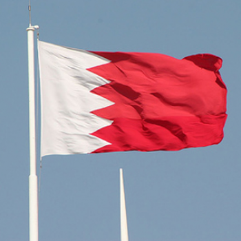 Impressão de fábrica 3 * 5ft tamanho padrão bandeira do país bahrain