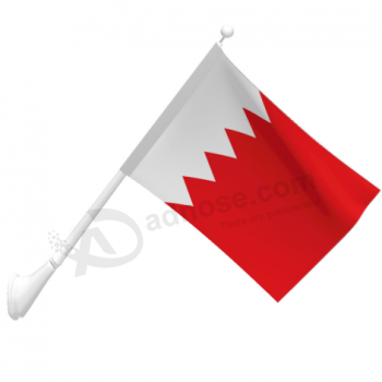 소형 폴리 에스테 잘 고정 된 바레인 깃발