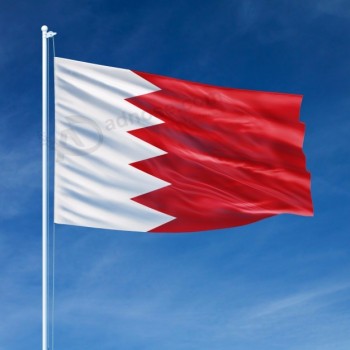 fabricante al por mayor de poliéster 90 * 150 cm bandera nacional de bahrein