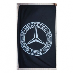 High Quality Knitted Polyester Benz Banner Benz Logo Banner