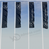 Advertising Benz Rectangle Feather Flag Print Benz Banner