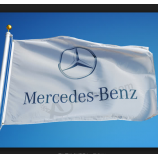 fabrik benutzerdefinierte 3x5ft gestrickte polyester benz banner flagge