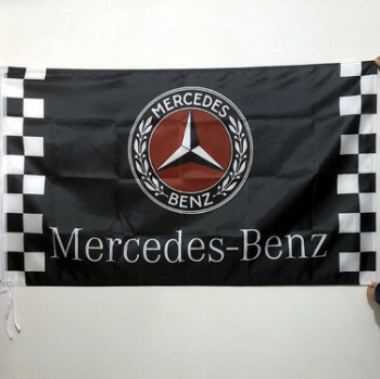 high quality benz advertising flag banners with grommet