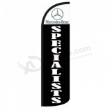 Double Sided Benz Advertising Feather Sign Benz Banner Flag