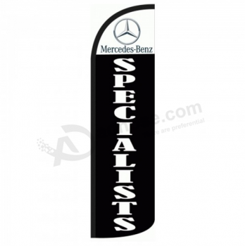 double sided benz advertising feather sign benz banner flag