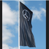 Venta caliente benz banner benz polo bandera poliéster banner