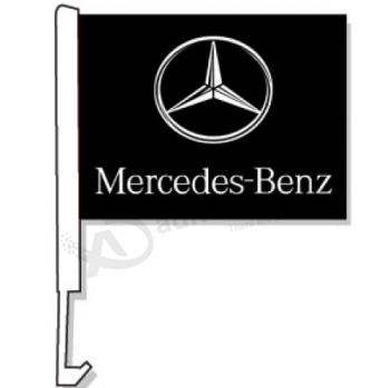 оптом пользовательские benz окна автомобиля флаг с полюсом