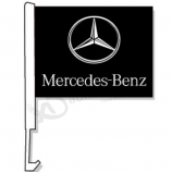 wholesale Custom Benz car window flag with pole