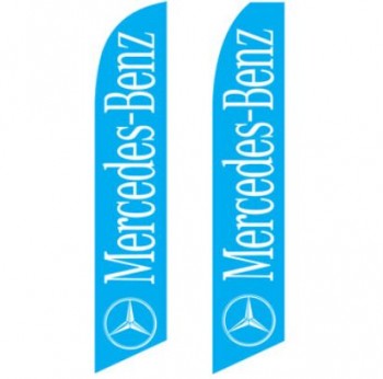 Digital gedruckte Werbung Benz Swooper Banner Fahnen