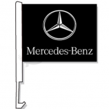bedruckte benz Autofahne gestrickte polyester benz Autofensterfahne