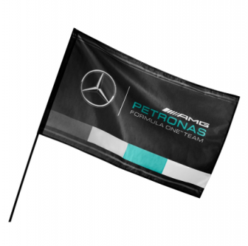 Outdoor-Sportarten fertigen Benz Hand wehende Flagge