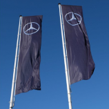 Advertising Benz wind flag Benz blade flags custom