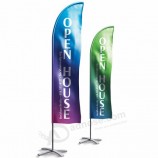 Outdoor Printed Polyester Feather Beach Flag